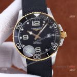 Swiss Quality Longines Hydroconquest Citizen8215 2-Tone Ceramic Bezel Black Dial Watch 41